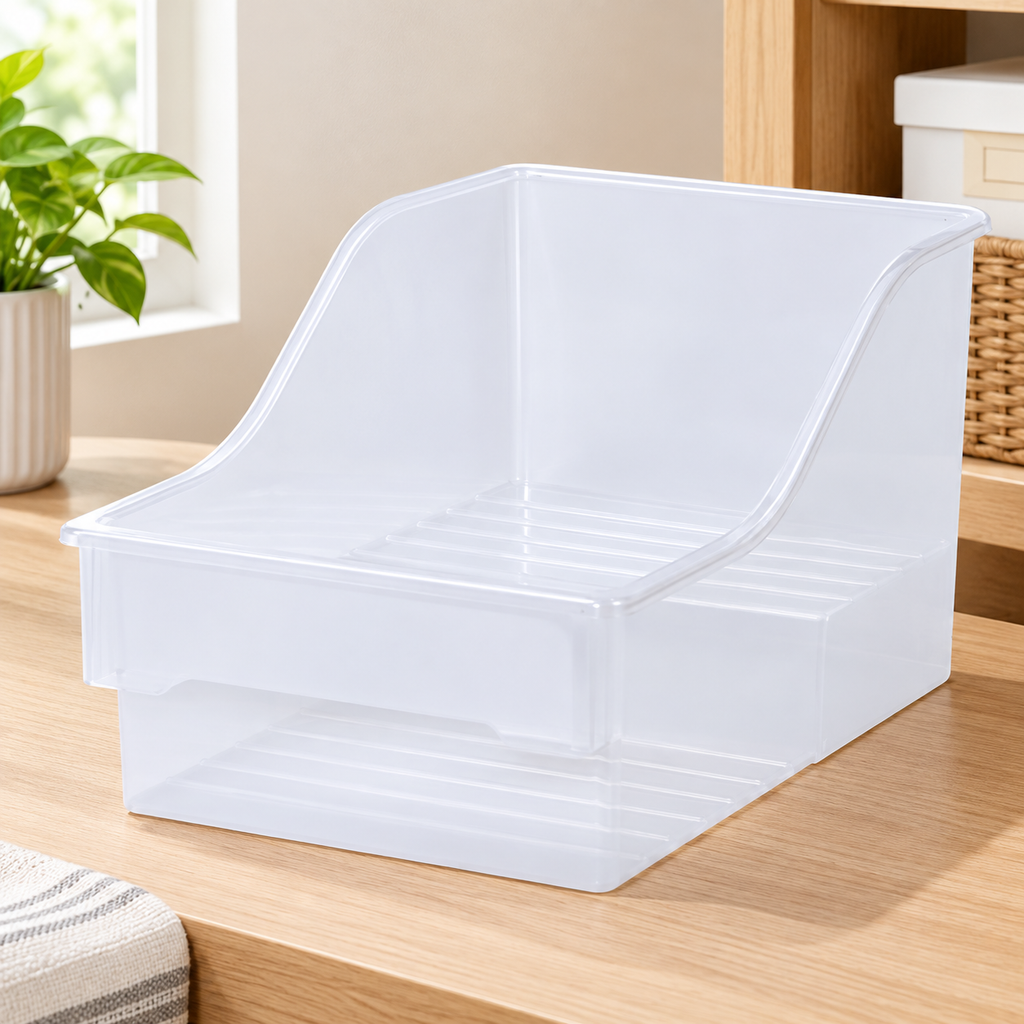 Clear 2-Tier Pantry Organizer Bin