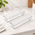 Clear Long Drawer Organizer 2-Pack