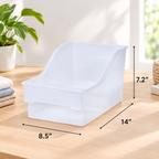 Clear 2-Tier Pantry Organizer Bin