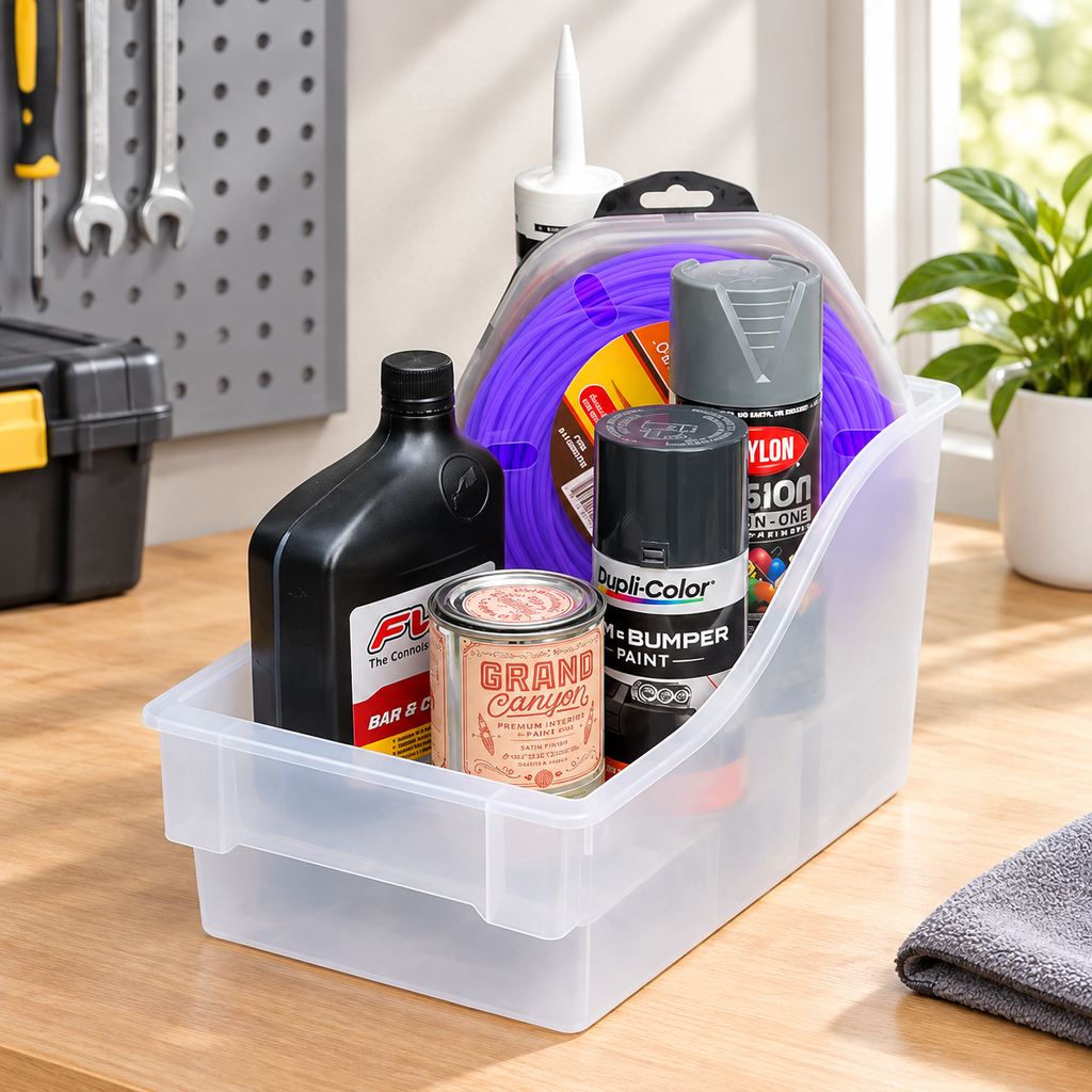 Clear 2-Tier Pantry Organizer Bin