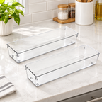 Clear Long Drawer Organizer 2-Pack