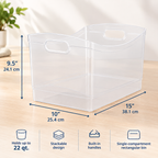 22 Qt Clear Utility Storage Bin