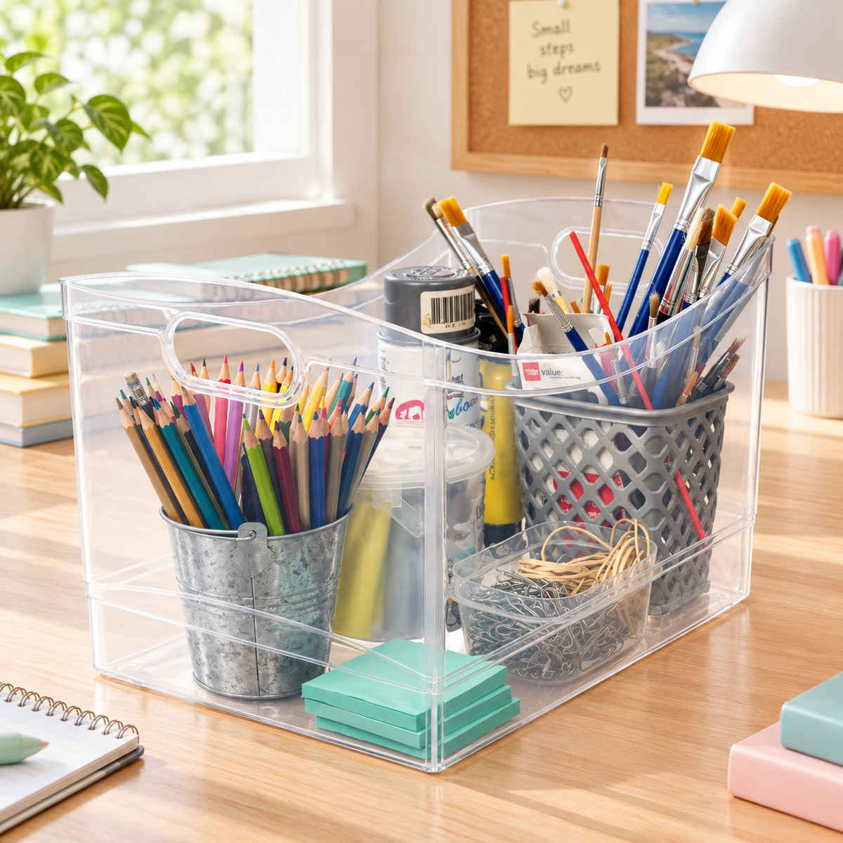 22 Qt Clear Utility Storage Bin
