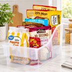 Clear 2-Tier Pantry Organizer Bin