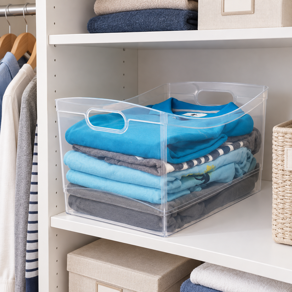 22 Qt Clear Utility Storage Bin