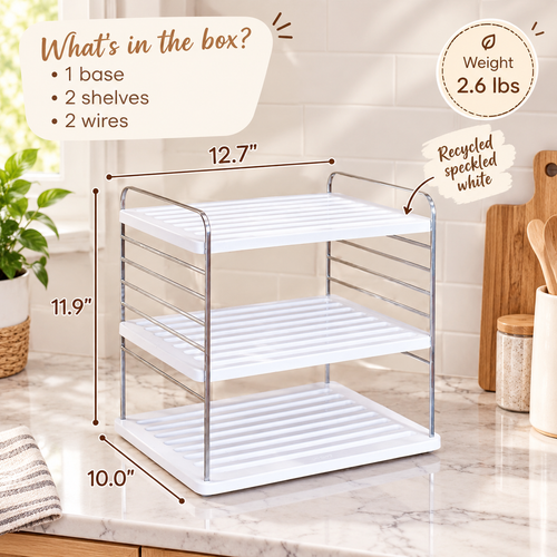 3-Tier Adjustable Cabinet Organizer